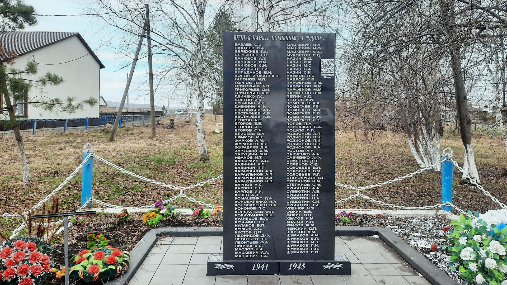 Обелиск воинам-односельчанам, погибшим в годы Великой Отечественной войны 1941-1945 гг. «Вечная память погибшим за Родину»